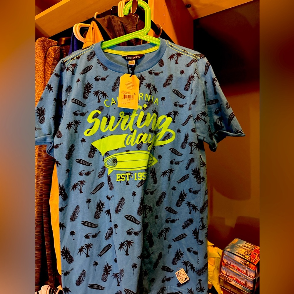 NWT boys California surfing t-shirt size 12